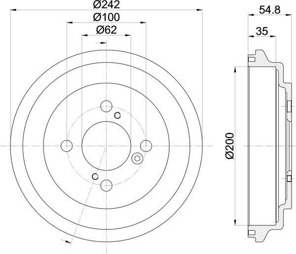 For Suzuki Swift 1.2 4x4 1.3 DDiS 1.4 4WD VVT Mintex Brake Drum Rear Axle