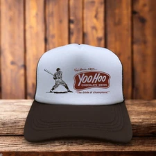 Yogi Berra Yoo-Hoo Advertisement Unisex Trucker Hat Brown Chocolate Milk Cap