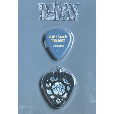 BTS Suga / Agust D D-Day Tour Guitar Pick Set Sold Out Oakland, CA