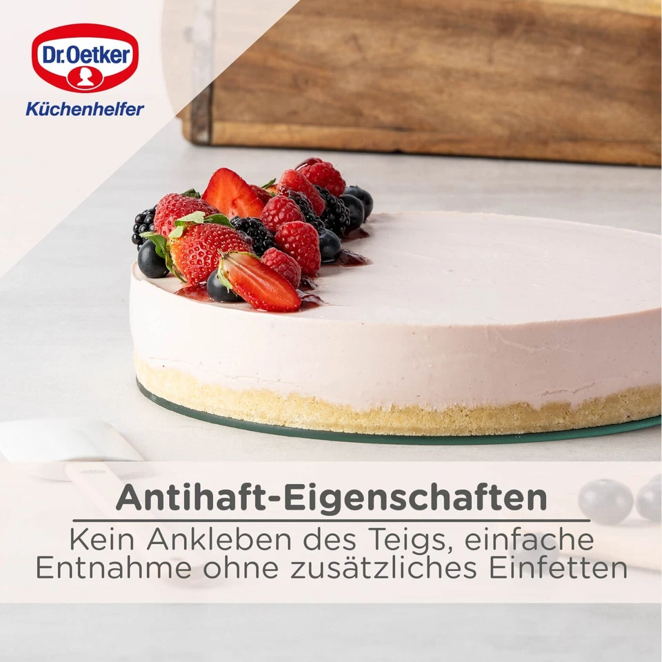 Dr. Oetker Classic Springform mit Glasboden – Backform, Kuchenform, Kuchen - Bild 3 von 4