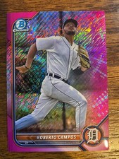 2022 Bowman Chrome Prospects Fuchsia Shimmer Refractor #BCP-216 Roberto Campos