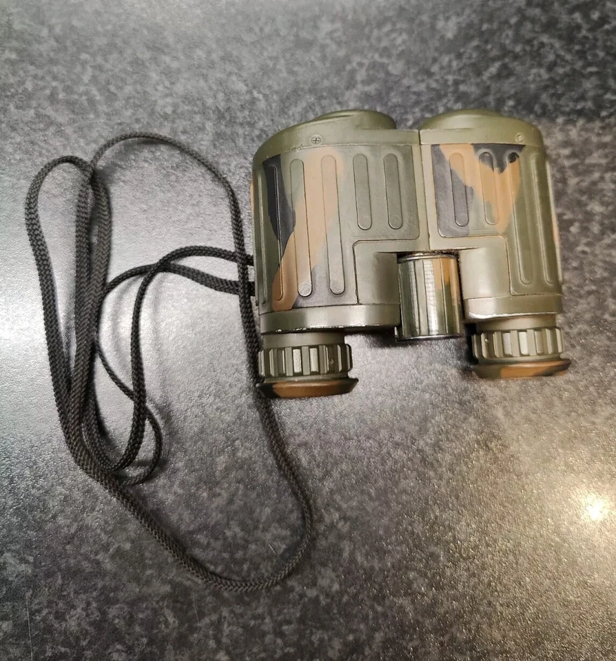 Marine 8x20 Binoculars Bak-4 Prisms Fully Coated Military Gear Green Camo Metal - Image 3 of 4