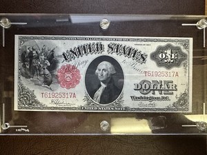 1917 $1 Large Size Red Seal Legal AMAZING CONDITION - NT1394