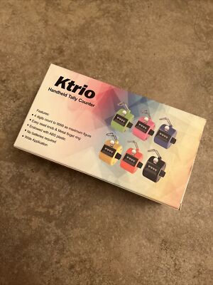 Ktrio Hand Tally Counter Up To 9,999  Set of 6 NEW!