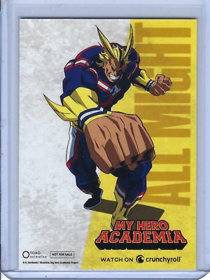 2023 CRUNCHYROLL MY HERO ACADEMIA ALL MIGHT SDCC EXCLUSIVE PROMO CARD