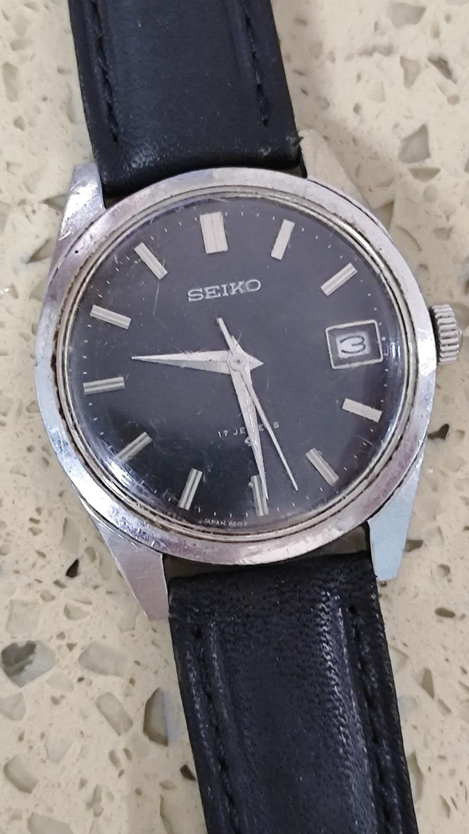 1960 VINTAGE SEIKO 6602-8050, 1963 Black Dial hand wind Working | eBay