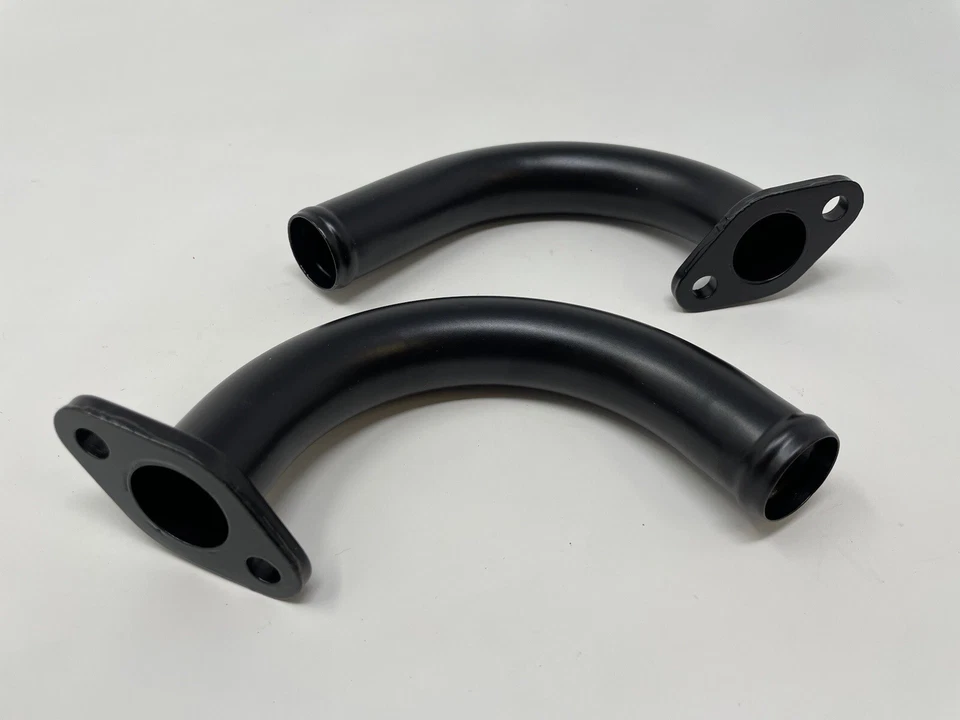 Par de tubos de admisión de motor BMW 600 Isetta con chorro de arena y recubrimiento en polvo Foto 3 de 4