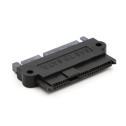SAS to SATA 22pin Converter SFF-8482 Hard Disk Drive HDD Data Power Adapter Plug - Picture 4 of 6