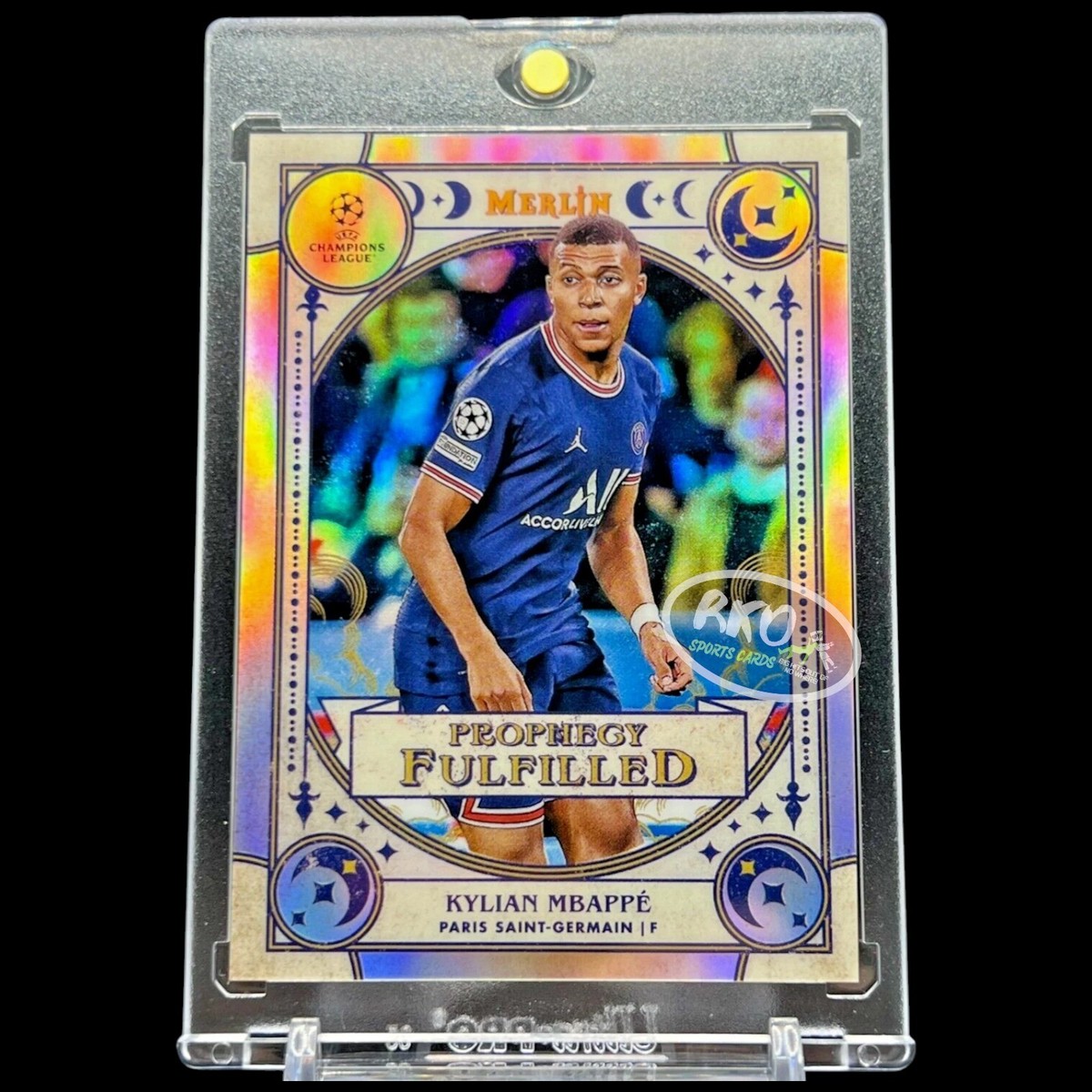 KYLIAN MBAPPE RARE MAGIC REFRACTOR TOPPS CHROME INVESTMENT CARD