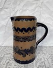 Unikat Rarität Krug Steingut Salzglasiert Handarbeit aus dem J.Riecke Ofen Sign.