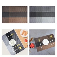 Mantel individual de fiesta rectangular alfombrilla de mesa de comedor alfombrilla de lugar multiusos para
