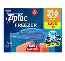 Ziploc Seal Top Quart Freezer Bags 216 ct