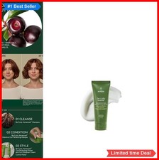 Curl Enhancer Cream for Curly Wavy Hair Silicone Free Defines Hydrates Reduces