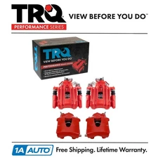 TRQ Performance Brake Caliper Set Performance Fits 1999-2005 Volkswagen Jetta