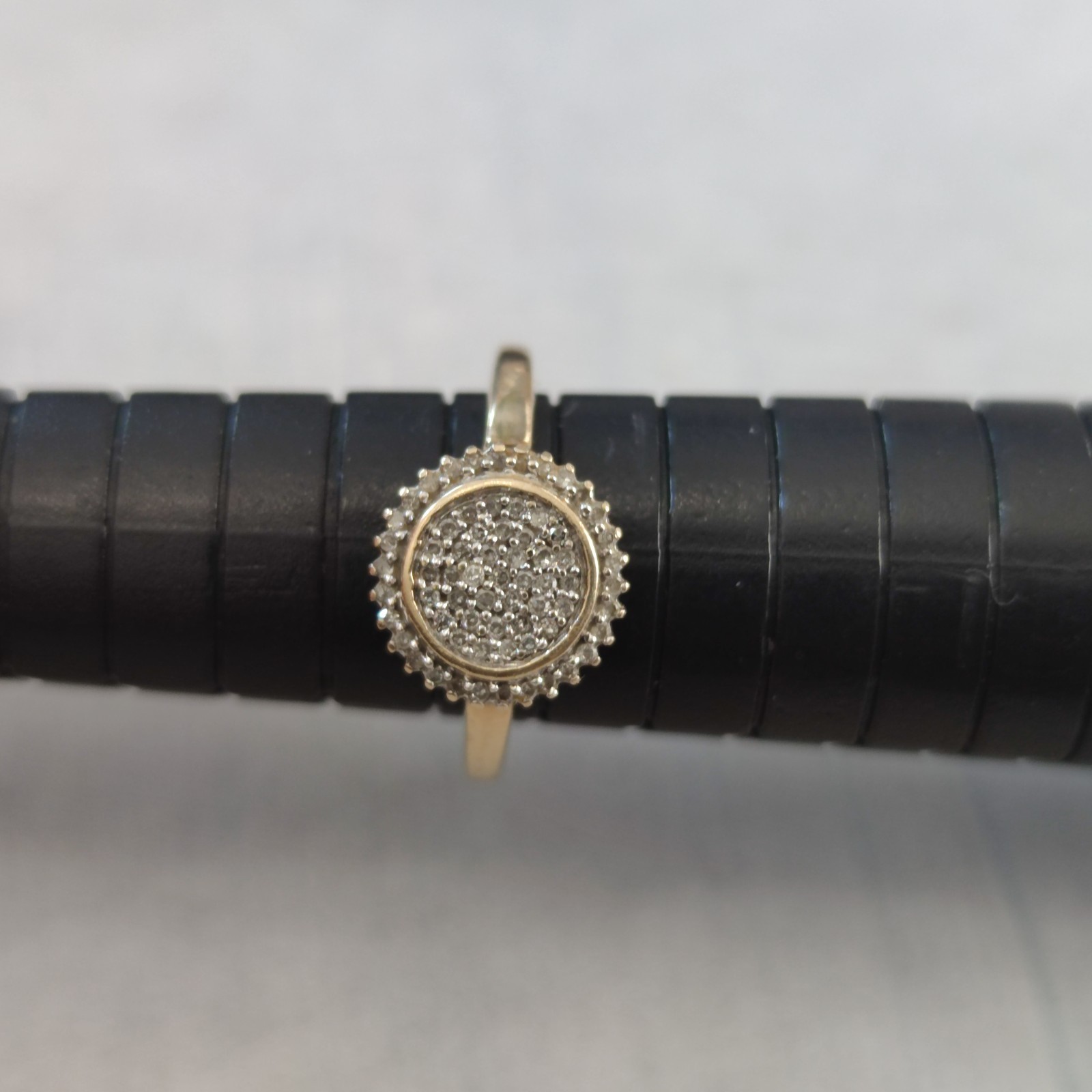 9ct Gold Diamond Ring Size K 1/2 Hallmark Engagement Solitaire April 2.3g image 8