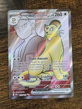 Carte Pokemon Persian Ex de la Team Rocket 219/182 EV10 Rivalités destinées FR  