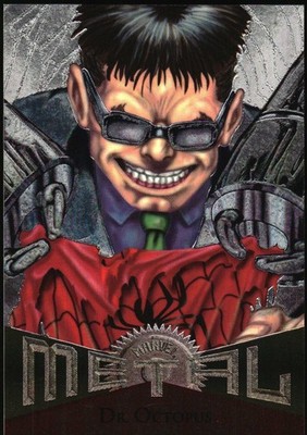 1995 Fleer Metal Marvel Silver Flasher Dr. Octopus 72