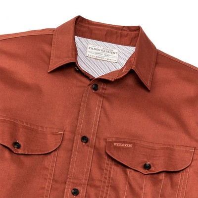 Filson Twin Lakes Sport Shirt -XS & S- 20248744 Tanbark Red Dark