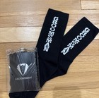Men's Black Dress Socks/Flask Wedding Graphic Print Groomsman White Text  — photo 1
