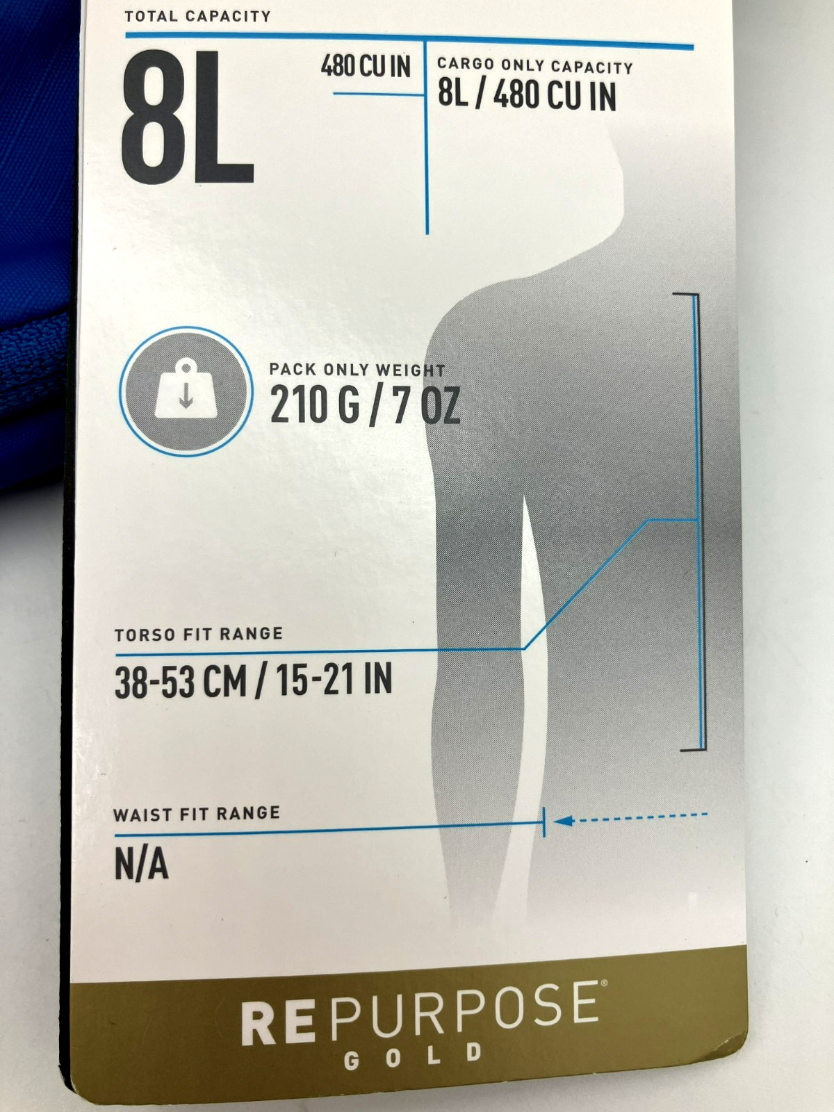 New Camelbak Indigo ARETE SLING 8 with 20oz/.6L Bottle, Pockets, Divider