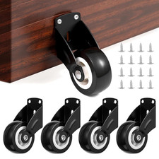 4 Pack Small Gate Wheel 2 Inch Wooden Gate Wheel Anti-Sag Door Bottom Support...