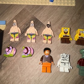 LEGO 4981 SpongeBob Squarepants Chum Bucket & Krusty Krab 3825 &Glove World 3816