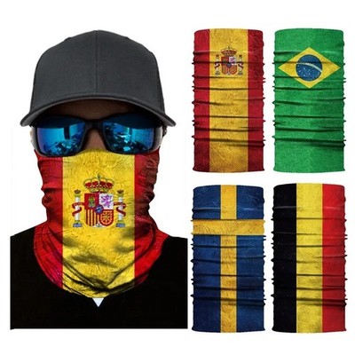 World Cup 2026 National Flag Face Mask Soccer Fan Reusable Team Support Costume
