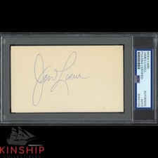James Lovell signed 3x5 Index Card PSA DNA Slab Apollo 13 Space Auto Jim C4940