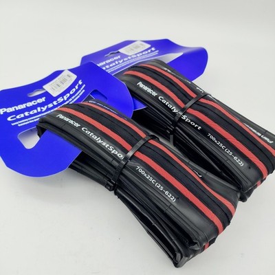 Panaracer Catalyst Sport Tire Pan Catalyst Sport 700x25 Fold Black/Red 2PCS