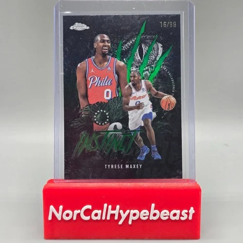 2025 Topps Chrome Tyrese Maxey Base (RAW)