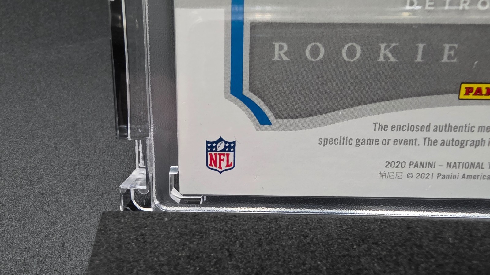 🔥RARE🔥D'Andre Swift 2020 Nat Treasures RC Auto Patch /3 #RHS-DS Lions Rookie🔥 view 11