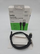 Belkin Boost Charge USB-C - USB-A ChargeSync Cable, 3.3 ft,