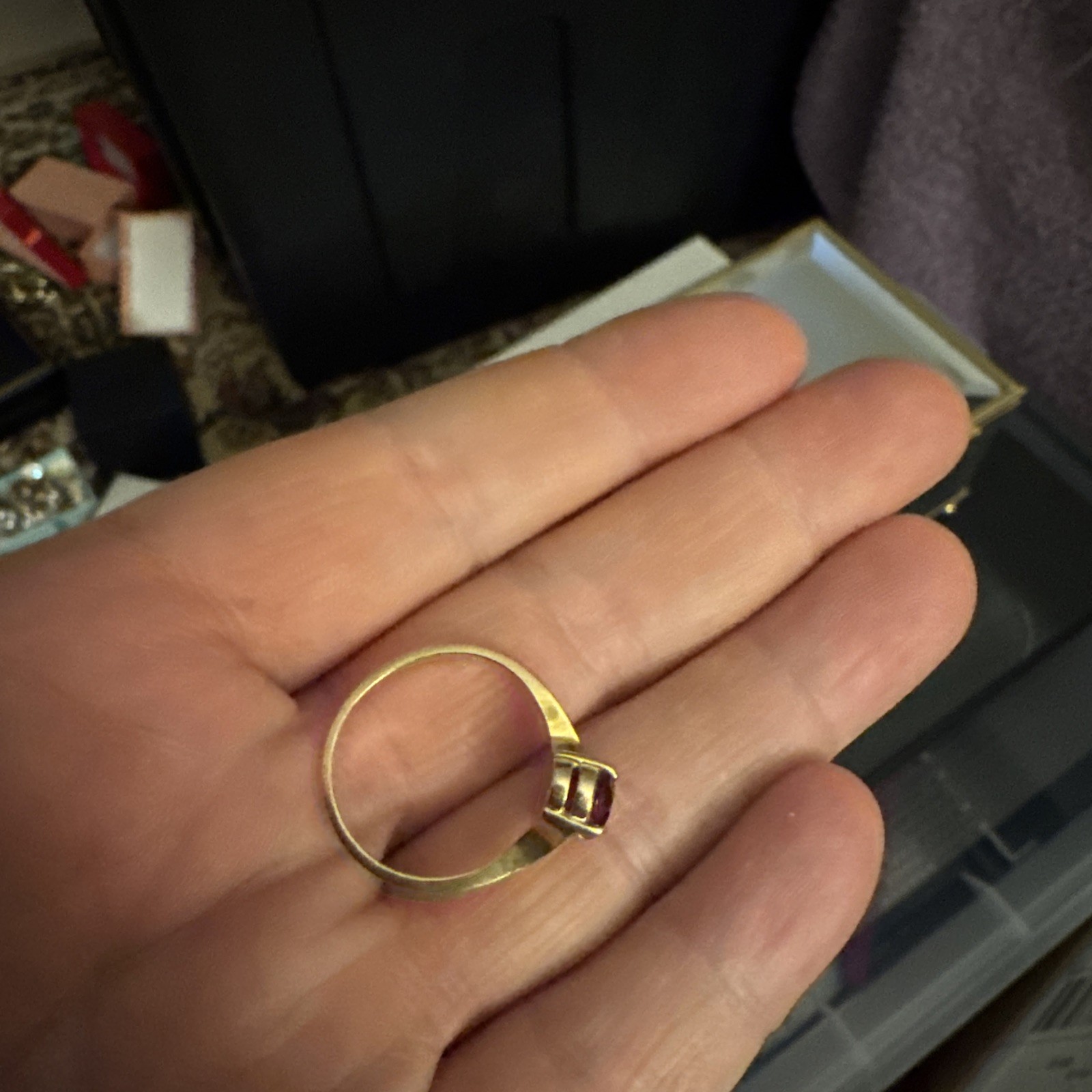 Ruby lab-created  14kt Yellow Gold - image 5