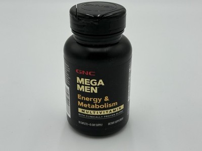GNC Mega Men Energy & Metabolism Multivitamin Dietary Supplement 90 Caplets