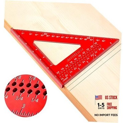 7 inch Carpenter Square, 1/16'' Precision Hole Scribing Square 7 inch Square