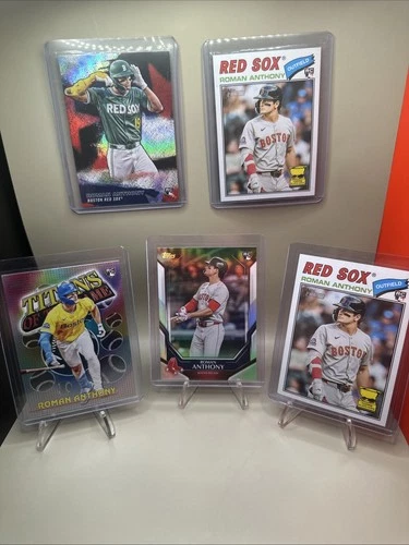 2026 Topps Roman Anthony Boston Red Sox RC Inserts Hollow Base (5 Cards Total)