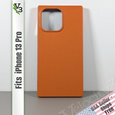 Case for iPhone 13 Pro - Golden Brown Faux Leather | Cocomii Rectangle Case