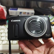 Good Condition PowerShot SX260 HS Digital Camera W/SD Card Charger Tested