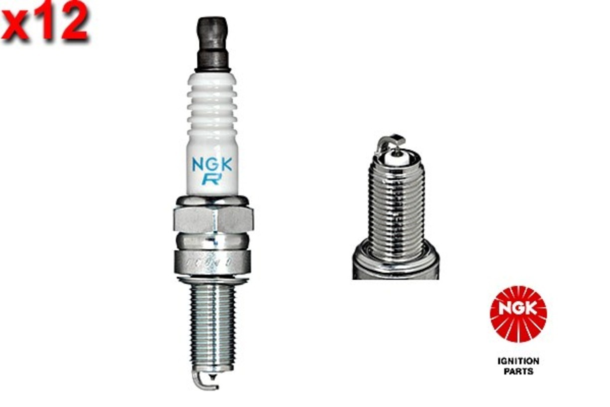 NGK 12x Spark Plug For MASERATI 4200 GT Gransport Quattroporte V 02-12 192637
