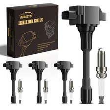 Ignition Coil Pack and Iridium Spark Plug for 2007-2019 Nissan Altima Cube Ro...