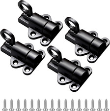 4 Packs Self Closing Latch Spring Door Lock, Resilient Bolt Latch Security Autom