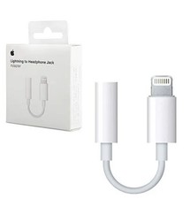 Original Apple Lightning to 3.5mm Headphone Jack Adapter iPhone XS Max, X, 8 & 7