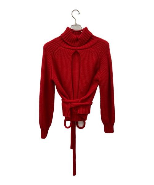 Ameri                    Back tuck knit Red 01811… - image 2