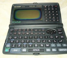 Sharp Wizard 256kb OZ-630 Personal Information Organizer Black Backlight Display