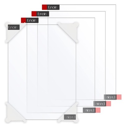 Enoin 4pcs 8 x 10 Inch Clear Acrylic/Plexiglass Sheet 0.060'' 1/16 Inch Thick,...