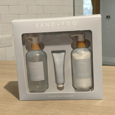 #ad Sand Fog California Beach House Luxury Hand Set Gift Box Lotion Soap Cream $32.99