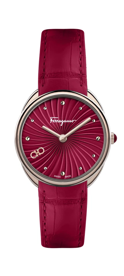 Reloj de cuarzo Ferragamo para mujer Cuir 34 mm SFYN01122