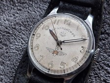 Rare Soviet Shturmanskie Type 1 Pilot Watch 1951 USSR 15 Jewels Stop SecondVIDEO