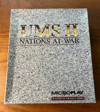 UMS II Nations At War MicroPlay 5.25 Inch Disk IBM Big Box PC Game 1990