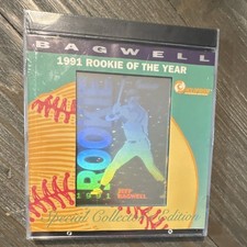 1992 MJB Holoprism Jeff Bagwell Rookie Hologram Houston Astros Baseball Card